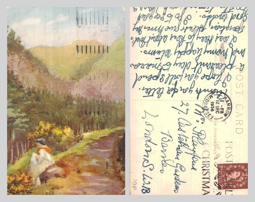Vintage postcard - vintage,