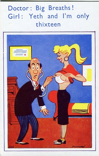 Saucy seaside comic postcard - saucy,