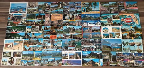 World topographical postcard - ,