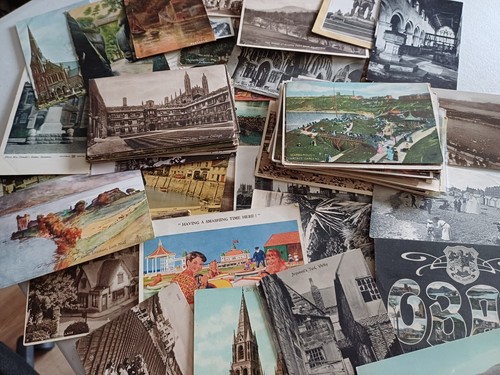Job lot vintage postcards - job, |