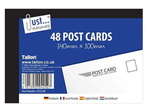 Pack 576 plain post cards - plain,