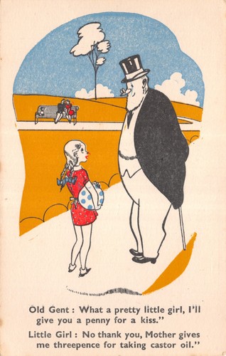 Mixed old comic postcards - old,
