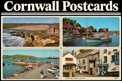 Cornwall england postcards - cornwall,