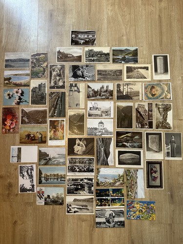 Vintage postcards stamped - postcards, (stamped