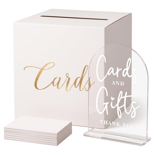 Wedding card box cards and - &,