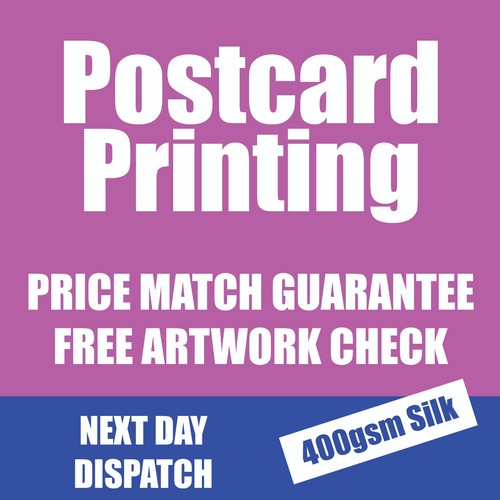 Postcard printing 400gsm - postcard, silk