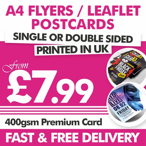 Postcard flyer leaflet - a4, flyer/leaflet