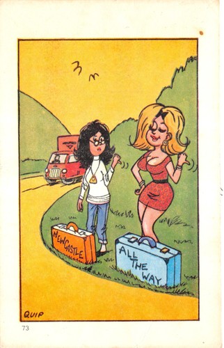 Mixed comic postcards hiking - mixed,