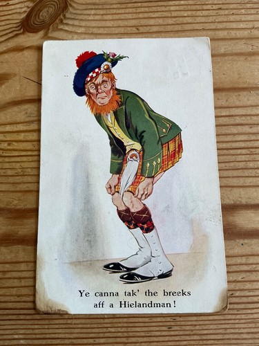 1928 humourous postcard - , used