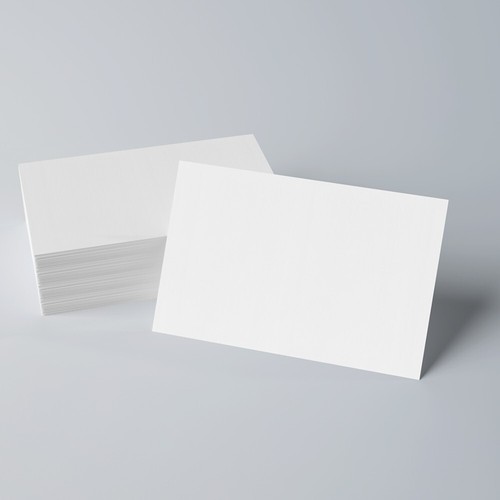 Pack 100 plain postcards - 50, a6