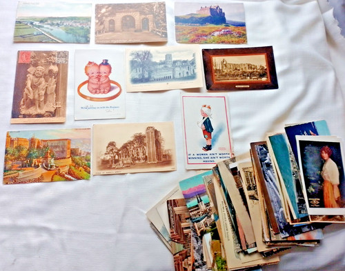 100 mixed themed postcards - 100+,