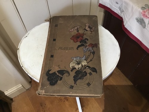 Antique art deco postcard - antique,