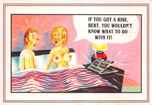 Mixed comic postcards courting - comic,