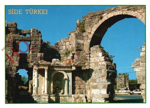Picture postcard side - picture, postcard:;side