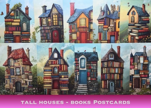 Tall houses made from - tall, books