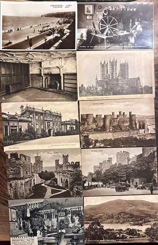 Antique vintage postcards - antique,