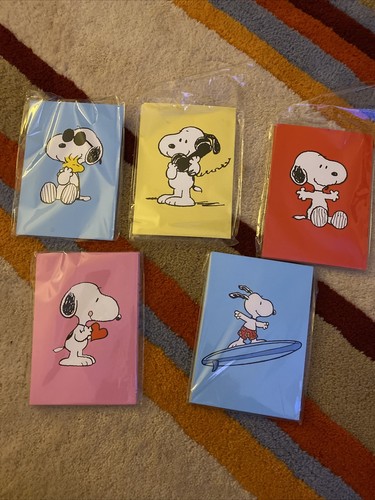 Peanuts snoopy post cards - peanuts,