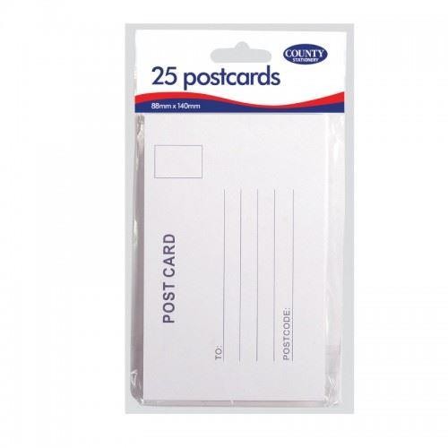 Plain white blank post - white, card