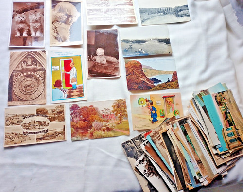 100 mixed themed postcards - themed,